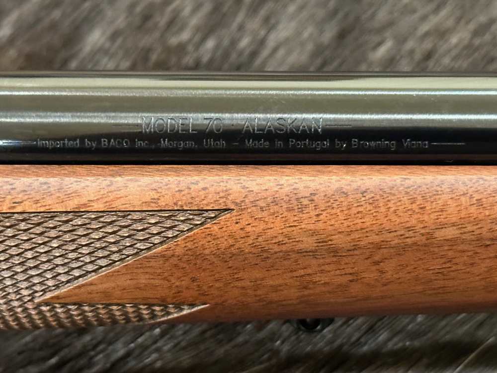WINCHESTER MODEL 70 ALASKAN 375 H&H MAG 25", GOOD WOOD, FREE SAFARI-img-7