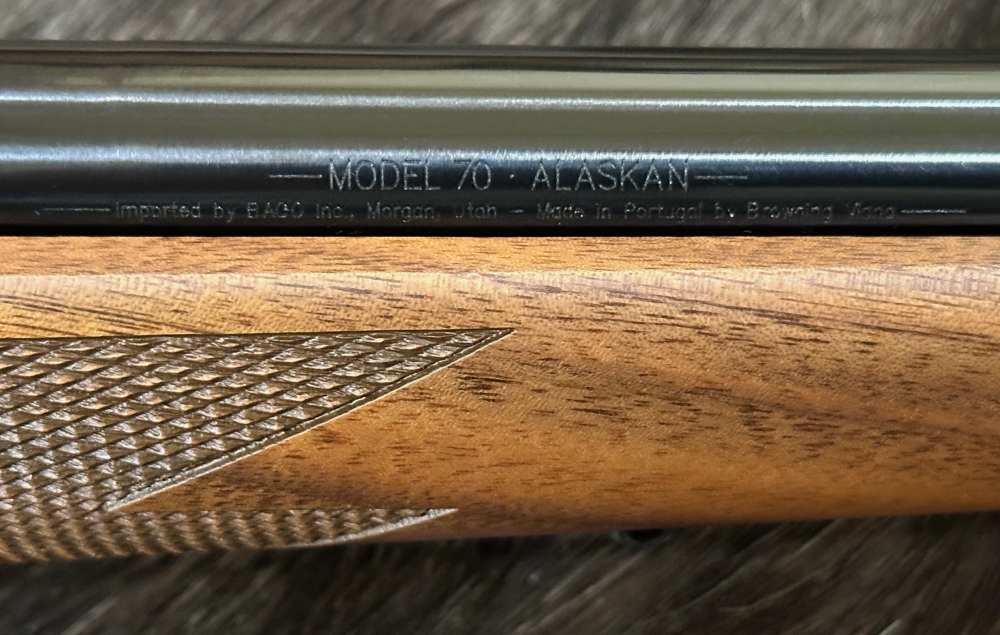 WINCHESTER MODEL 70 ALASKAN 375 H&H MAG 25", GOOD WOOD, FREE SAFARI-img-7