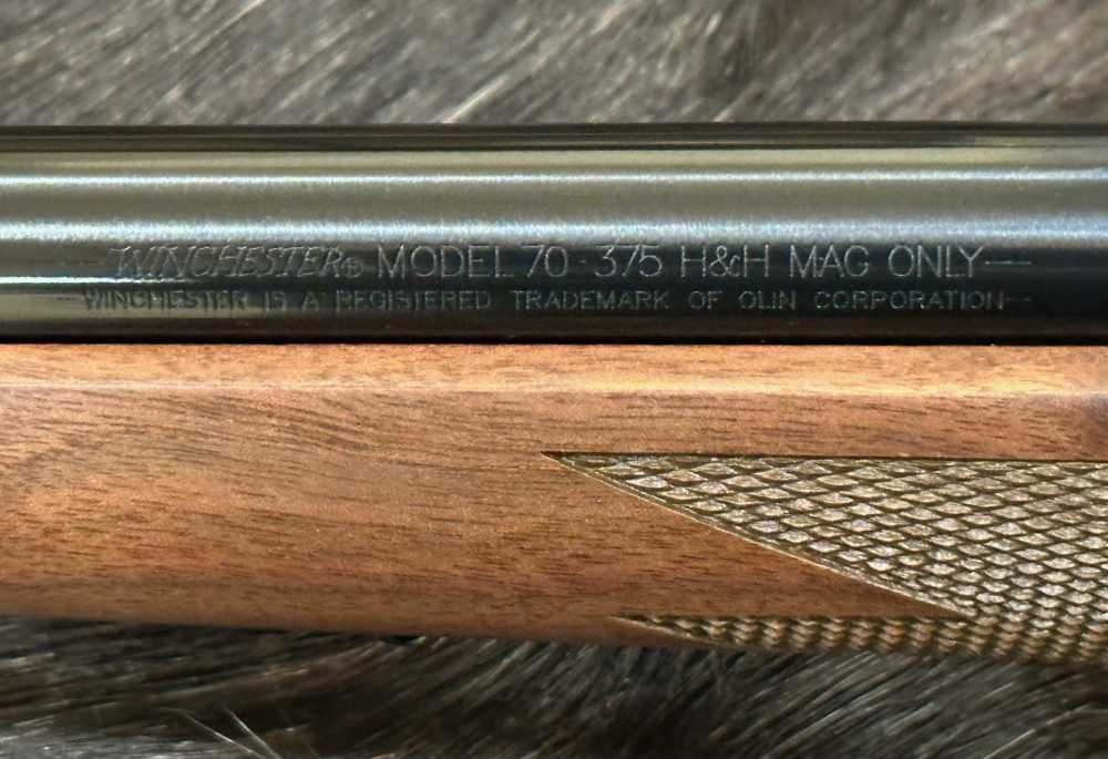WINCHESTER MODEL 70 ALASKAN 375 H&H MAG 25", GOOD WOOD, FREE SAFARI-img-14