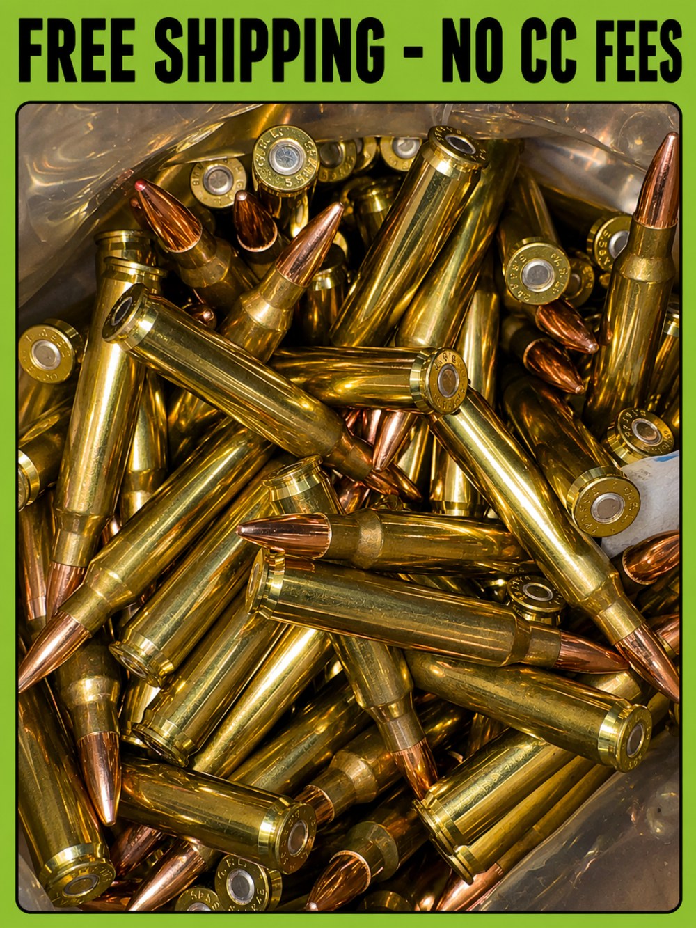 NEW M193 5.56 55 Gr Wyoming Cartridge Company 1000 Rounds FREE SHIPPING!-img-0