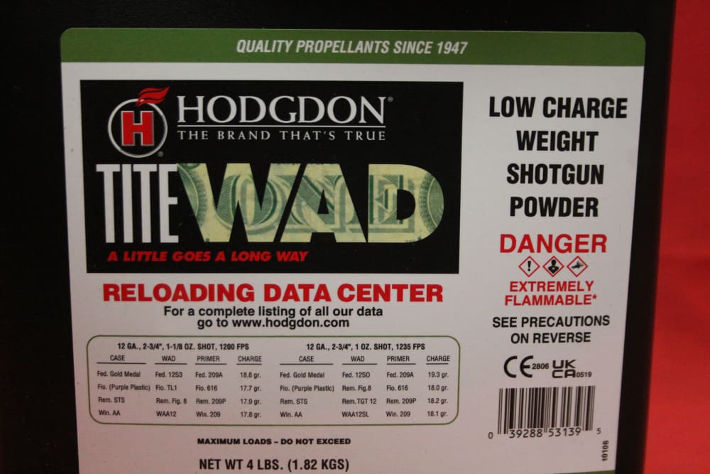 Hodgdon Titewad Shotshell & Handgun Powder 4 lbs-img-2