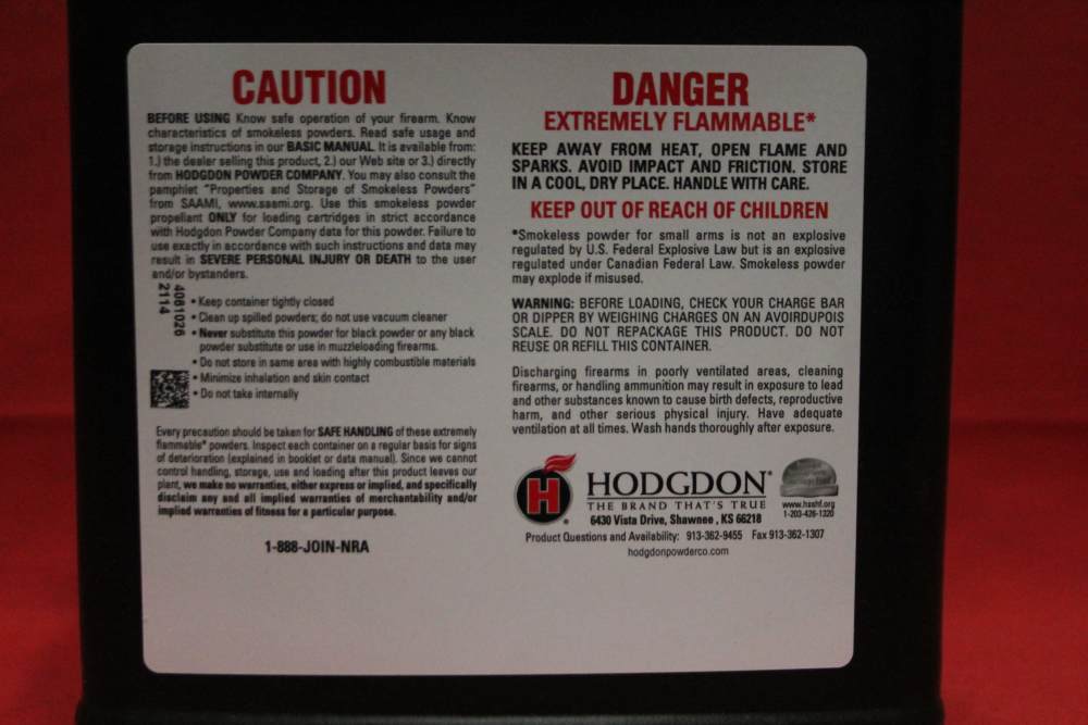 Hodgdon Titewad Shotshell & Handgun Powder 4 lbs-img-4