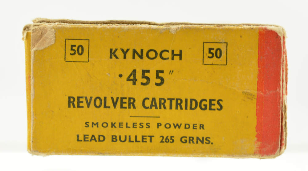 Vintage Kynoch .455 Revolver Cartridges Full box-img-1