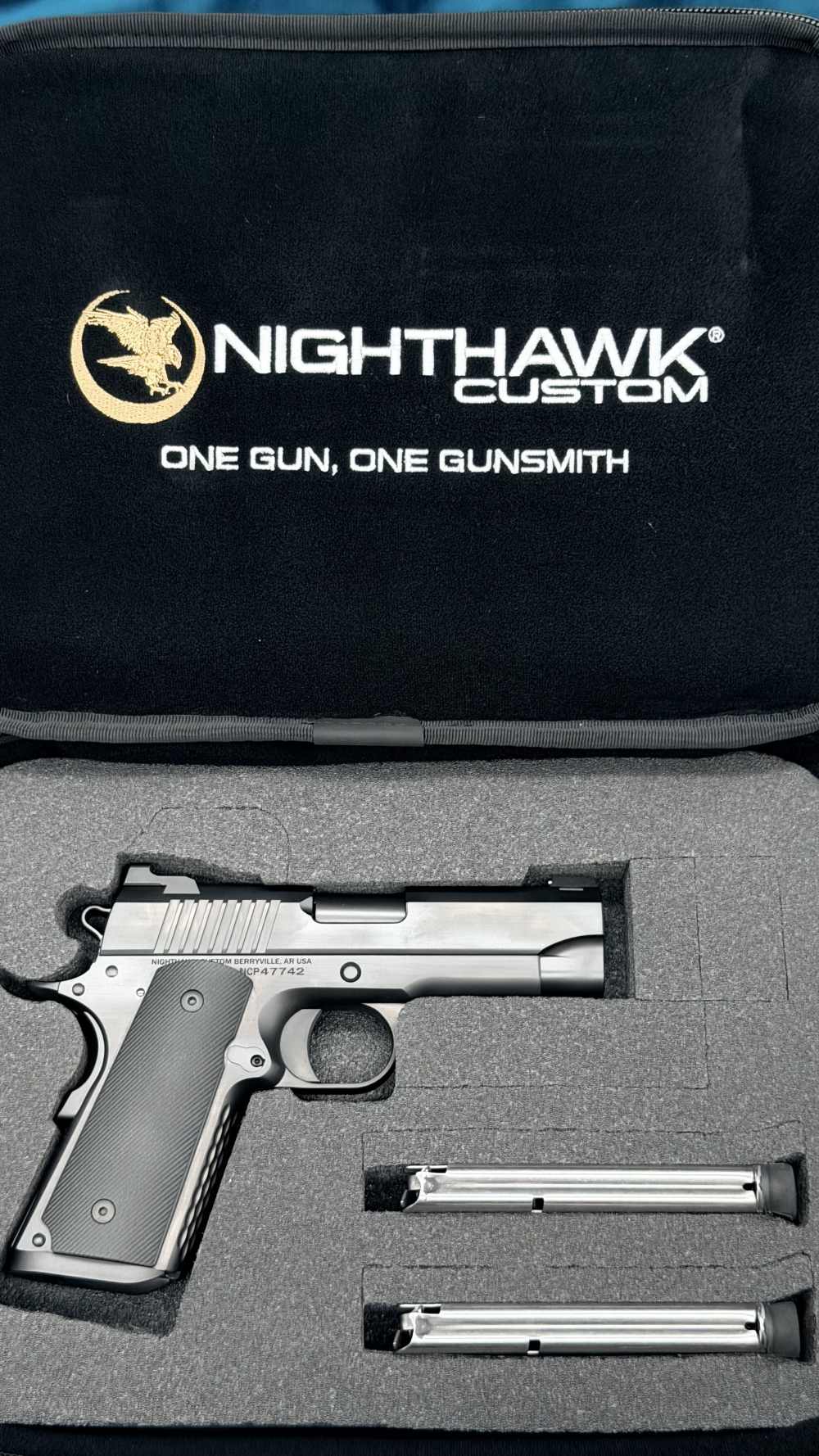 Nighthawk Custom NHC War Hawk Officer 1911 3.8" BBL 9mm DLC Black LAYAWAY-img-3