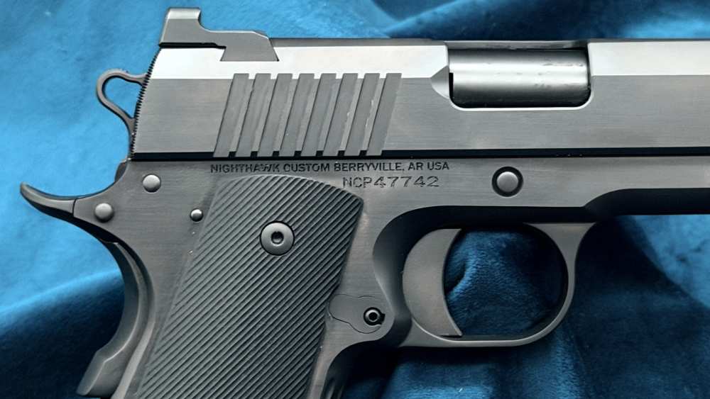 Nighthawk Custom NHC War Hawk Officer 1911 3.8" BBL 9mm DLC Black LAYAWAY-img-15
