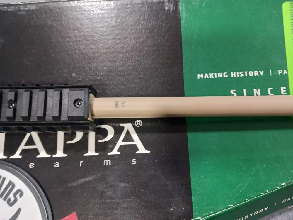 PRE-OWNED UNFIRED CHIAPPA LITTLE BADGER 22 LR 16.5" DESERT SAND SINGLE SHOT-img-4