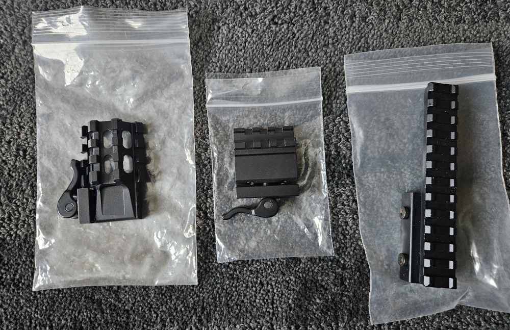 (3) Black Aluminum Picatinny Rail Risers for rifle or pistol Lions Gear UTG-img-0