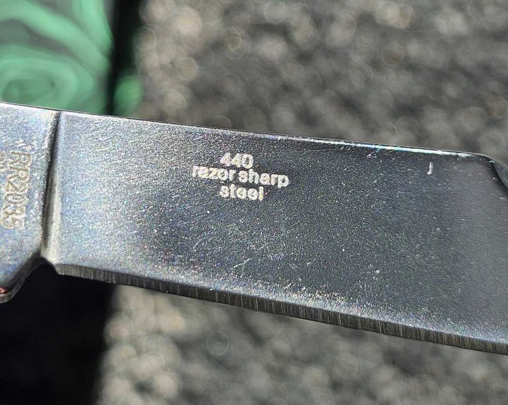 Rough Ryder Stoneworx Malachite & Pearl Moose pocket-knife 3 1/2" RR2035-img-4