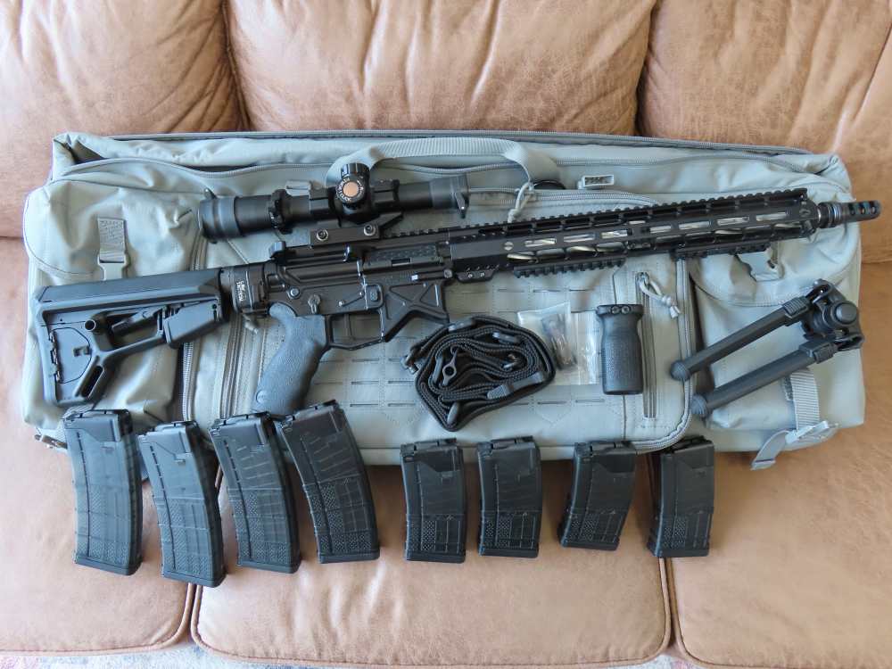 BATTLE ARMS DAD556-LW 5.56 16'' RIFLE, TONS OF UPGRADES & EXTRAS!-img-0