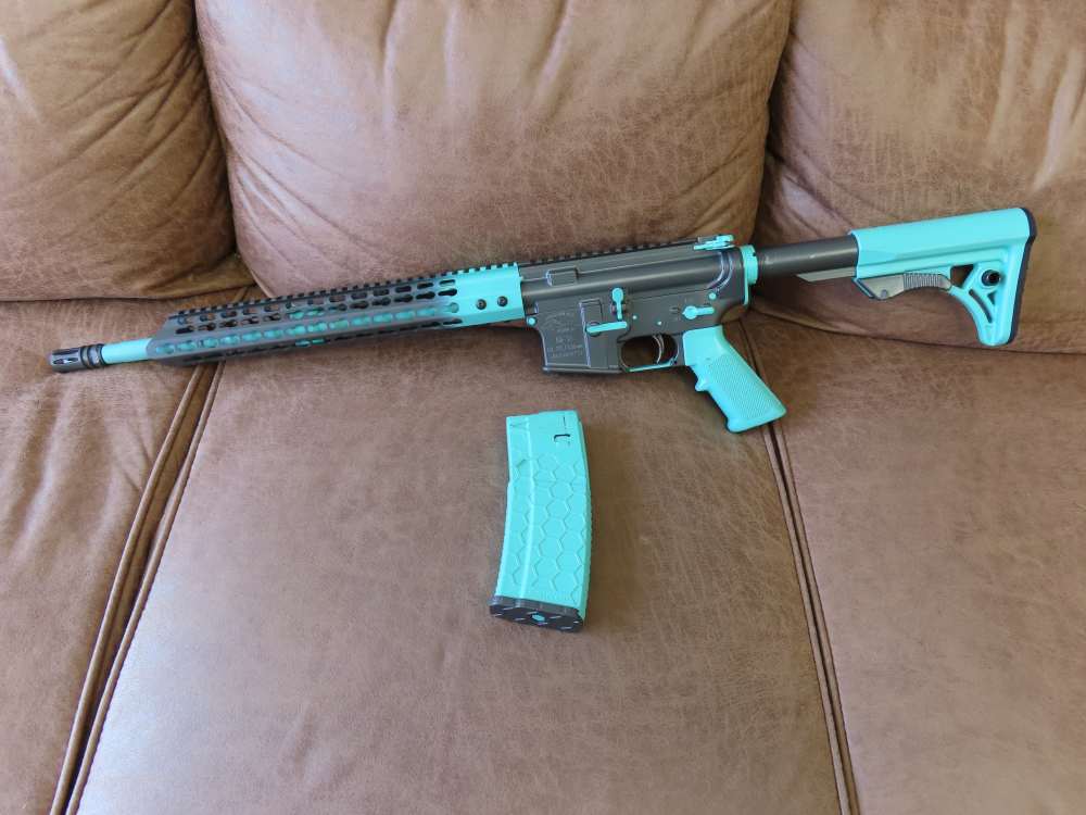 ANDERSON MFG AM-15 .223 WYLDE 16'' TIFFANY BLUE/TUNGSTEN, 1-30RD MAG-img-0