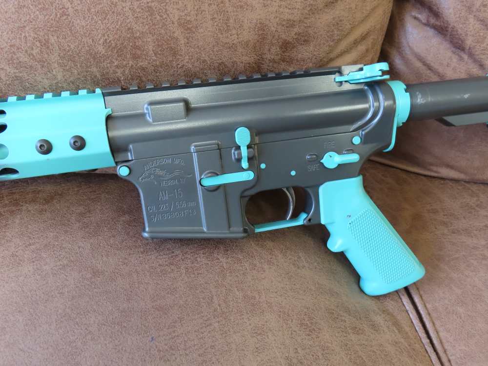 ANDERSON MFG AM-15 .223 WYLDE 16'' TIFFANY BLUE/TUNGSTEN, 1-30RD MAG-img-2
