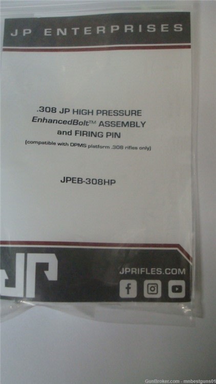 JP Industries .308 Enhanced Bolt Assy P/N JPEB-308HP-img-3