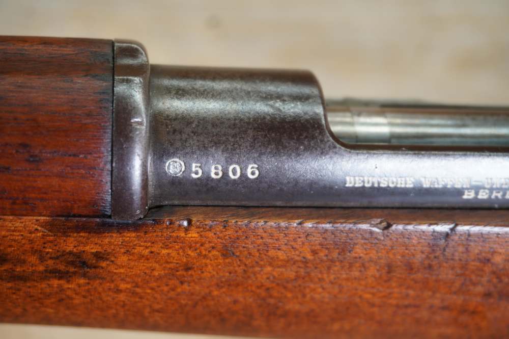 DWM Mauser Carbine Boer ZAR matching & identified antique 7x57 Liebenberg -img-57