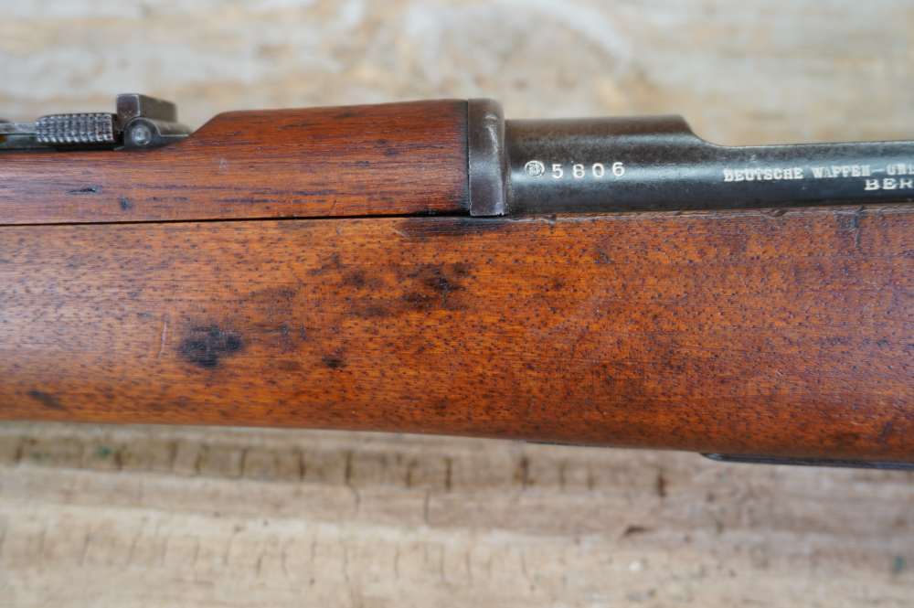 DWM Mauser Carbine Boer ZAR matching & identified antique 7x57 Liebenberg -img-36