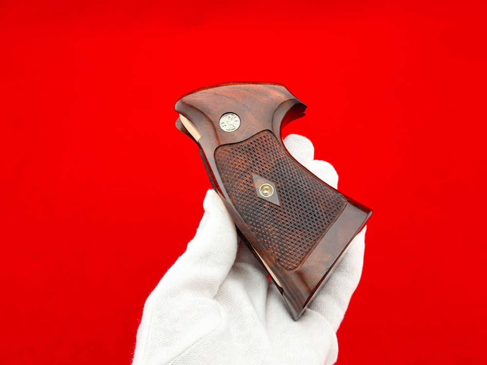 Rare S&W Pre-Model 29 27 58 N-Frame Keith Brown "Coke Bottle" Target Grips-img-10