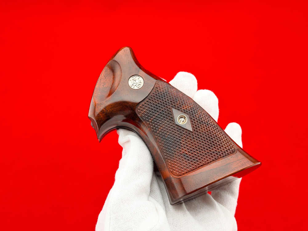 Rare S&W Pre-Model 29 27 58 N-Frame Keith Brown "Coke Bottle" Target Grips-img-11