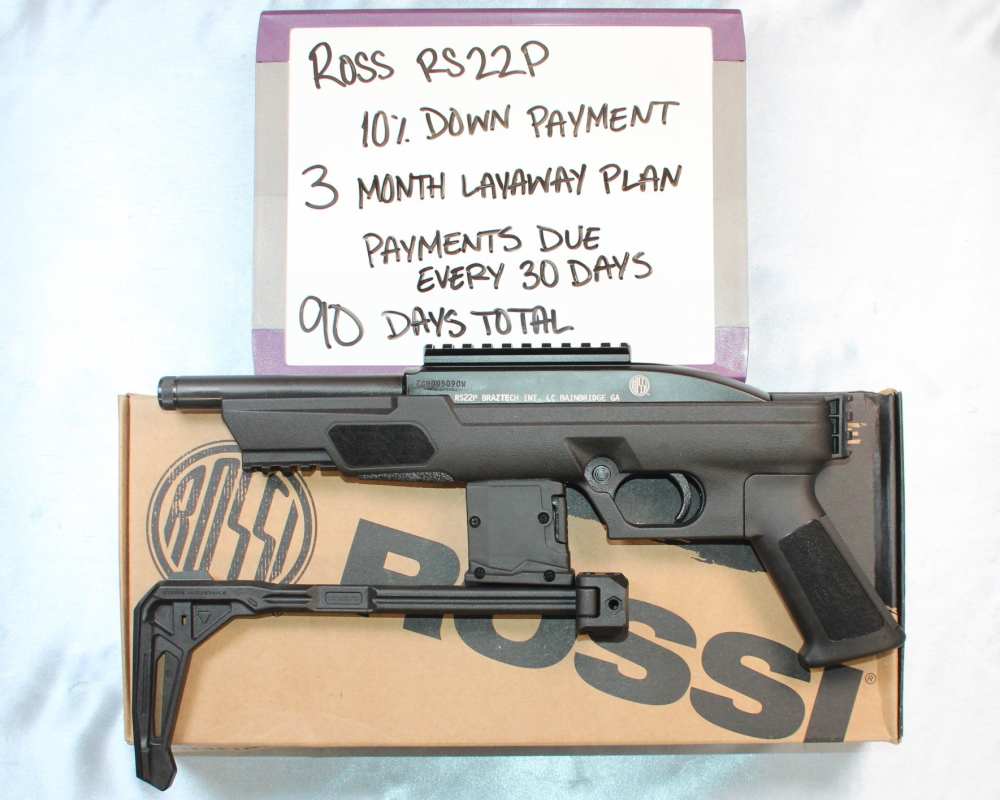 Rossi RS22P W. Brace 22LR 6" Barrel, LAYAWAY AVAILABLE!-img-0