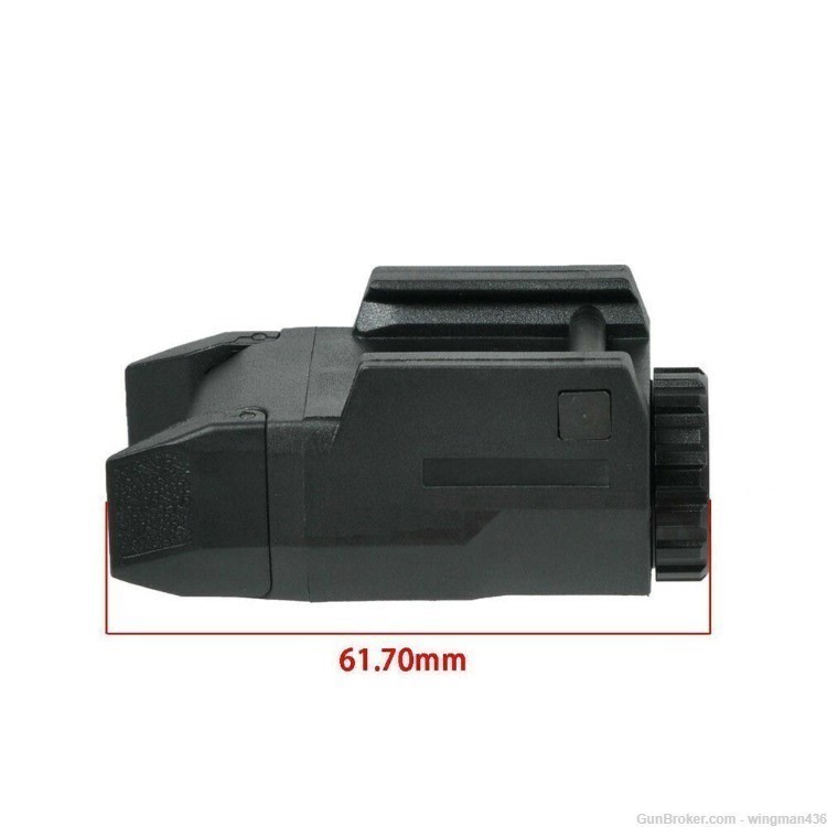 APL-C Tactical Mini Light Constant/Momentary/Strobe 200 Lumens LED Rail -img-1