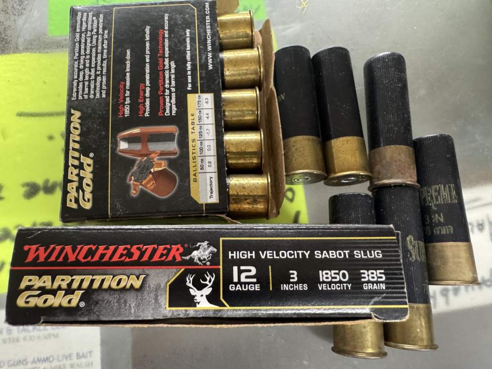 16 RD WINCHESTER PARTITION GOLD 12GA 3" SABOT SLUGS 1850FPS 385GR SSP123-img-1