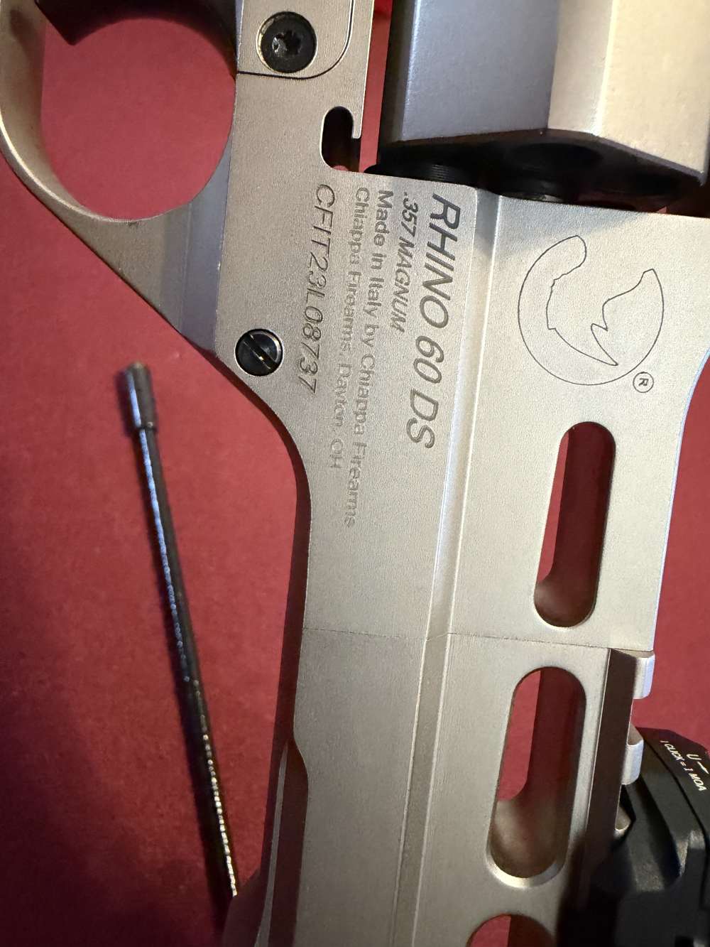 Chiappa Rhino 60 DS .357 6” Chrome w/ Vortex optic-img-7