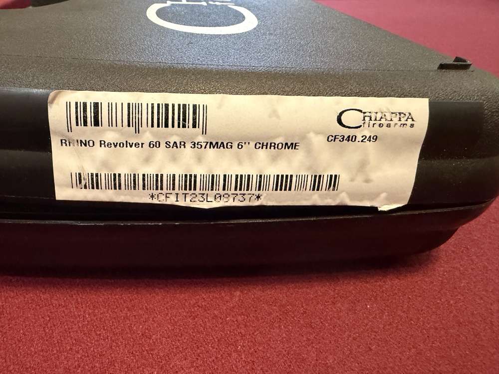 Chiappa Rhino 60 DS .357 6” Chrome w/ Vortex optic-img-1