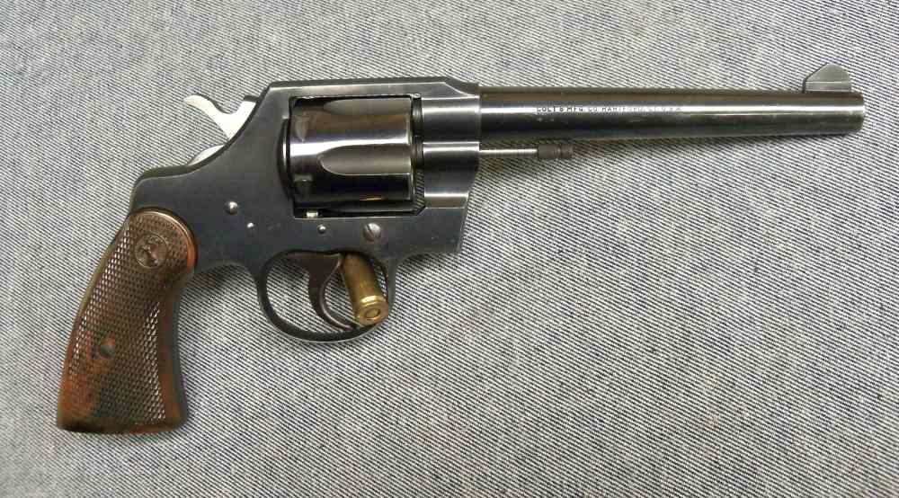 COLT OFFICIAL POLICE .38 SPECIAL 6" HEAVY BARREL EXC CONDITION IN AND OUT.-img-0