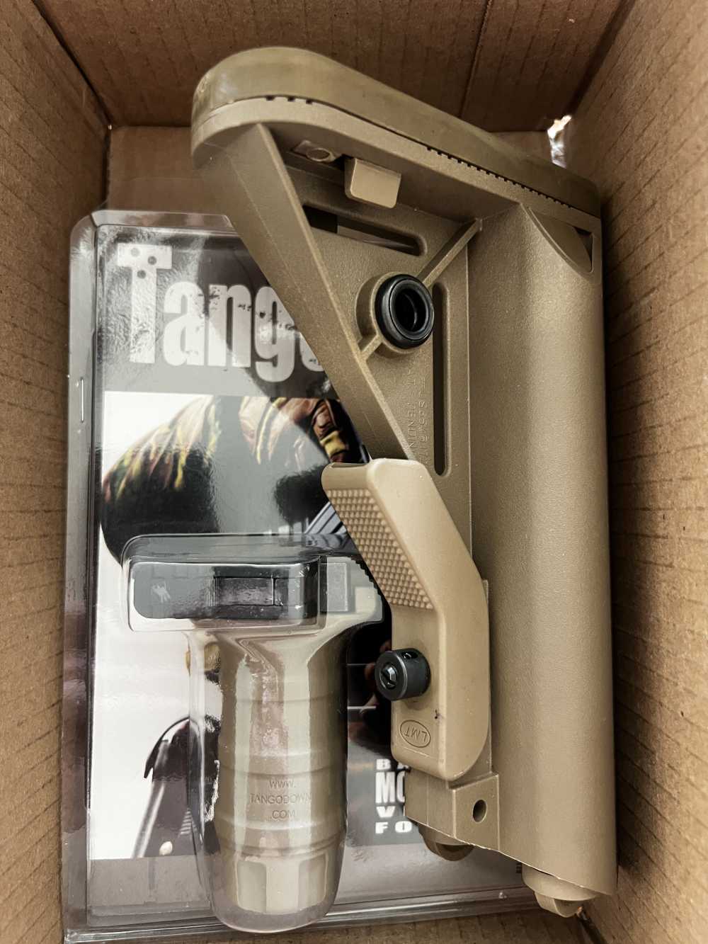 LMT SOPMOD stock Tango Down Stubby tan FDE MK18  M4A1 block 2 starter kit-img-7