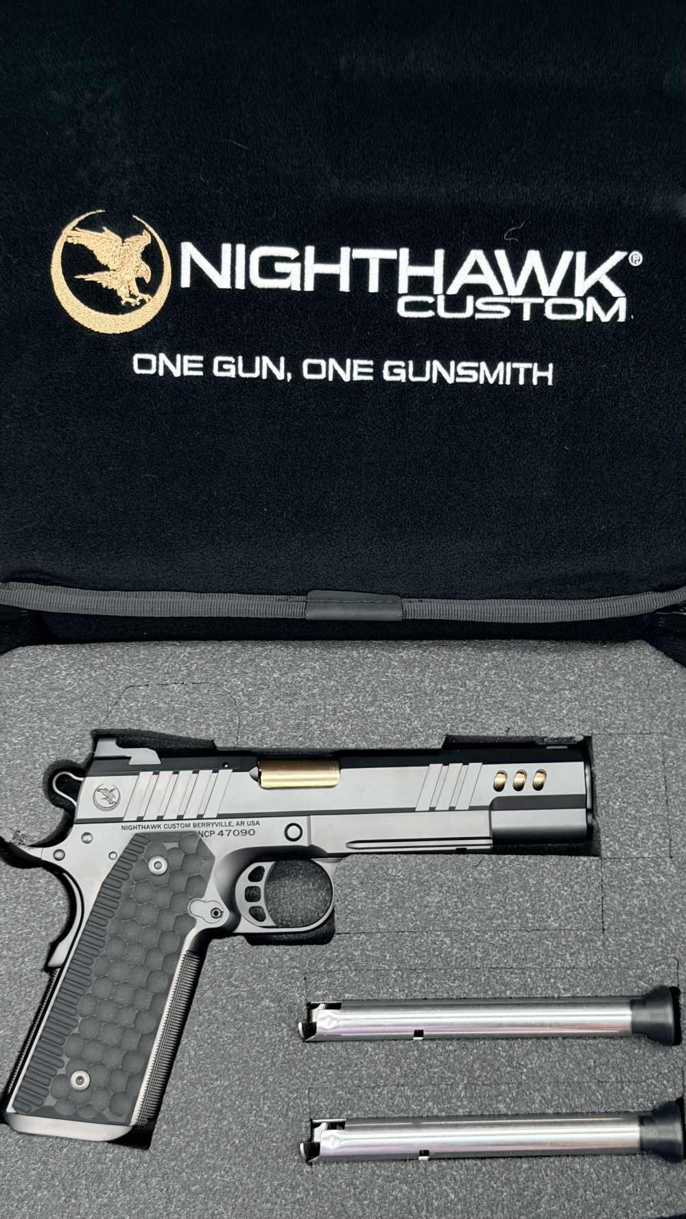 Nighthawk Custom NHC President 1911 9mm 5" Rail IOS OR DLC & TiN LAYAWAY-img-5
