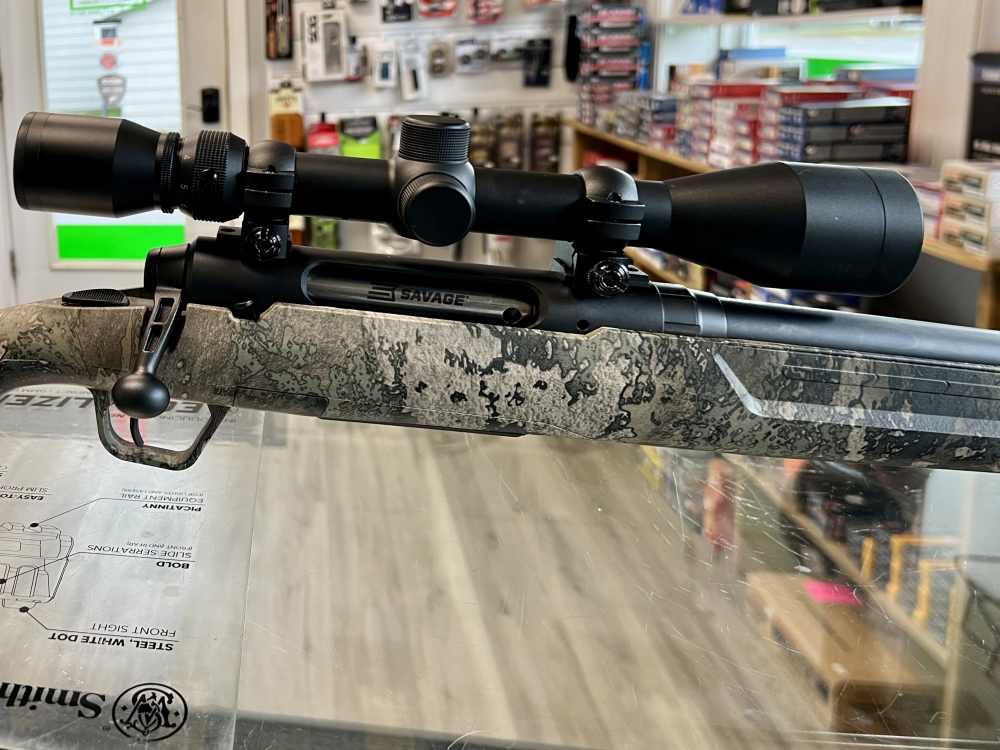 Savage Axis XP 6.5 Creedmoor Bolt Action Rifle Camo with Weaver 3-9x40-img-5