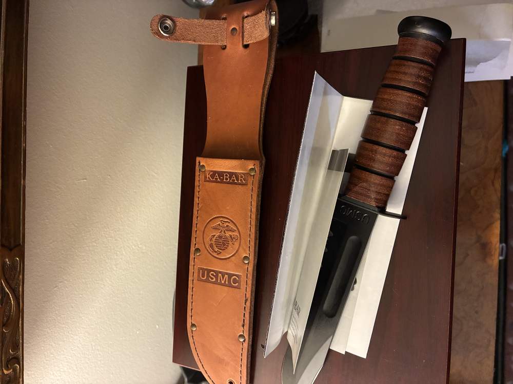 Ka-Bar USMC 02-1218 Serrated Edge Knife-img-0
