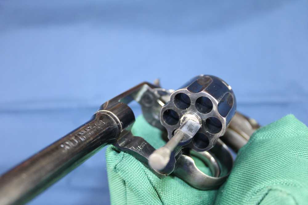 Colt Police Positive 38, 4 inch barrel, blue, made 1909, C&R-img-27