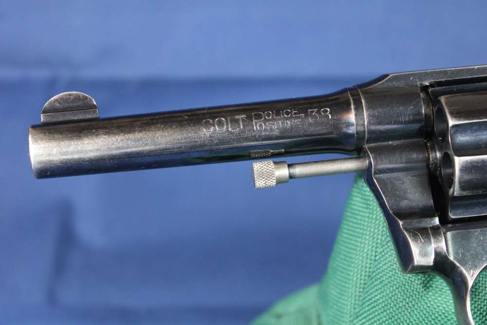 Colt Police Positive 38, 4 inch barrel, blue, made 1909, C&R-img-4