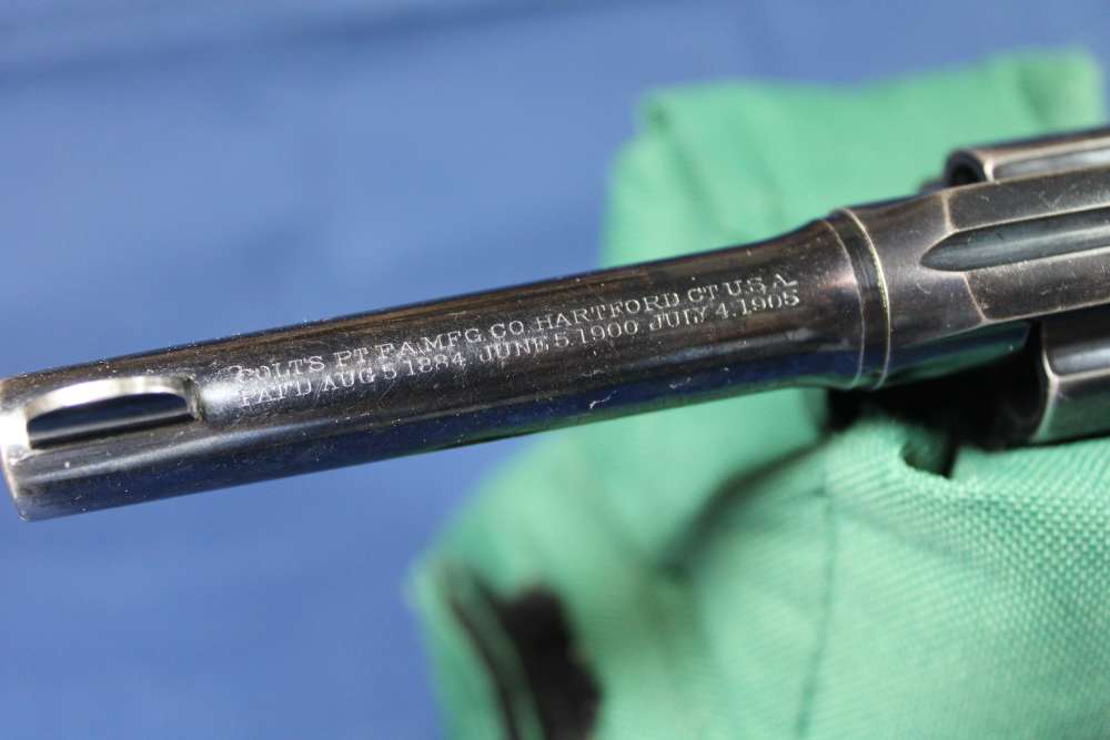 Colt Police Positive 38, 4 inch barrel, blue, made 1909, C&R-img-37