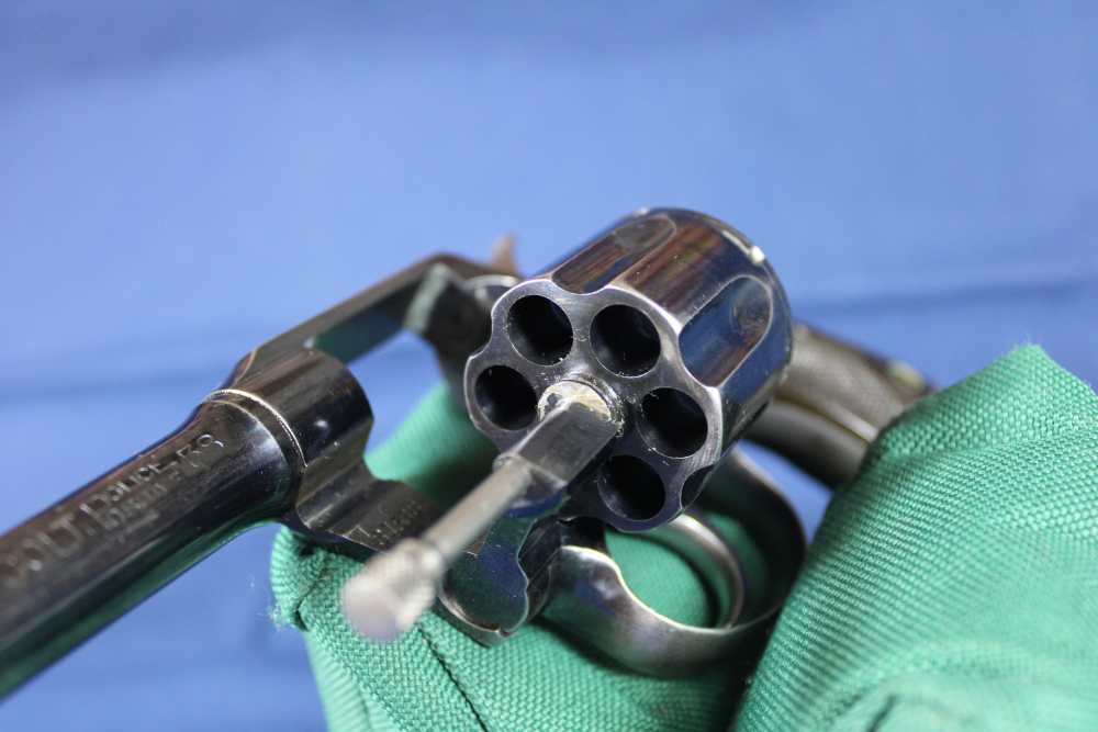 Colt Police Positive 38, 4 inch barrel, blue, made 1909, C&R-img-28