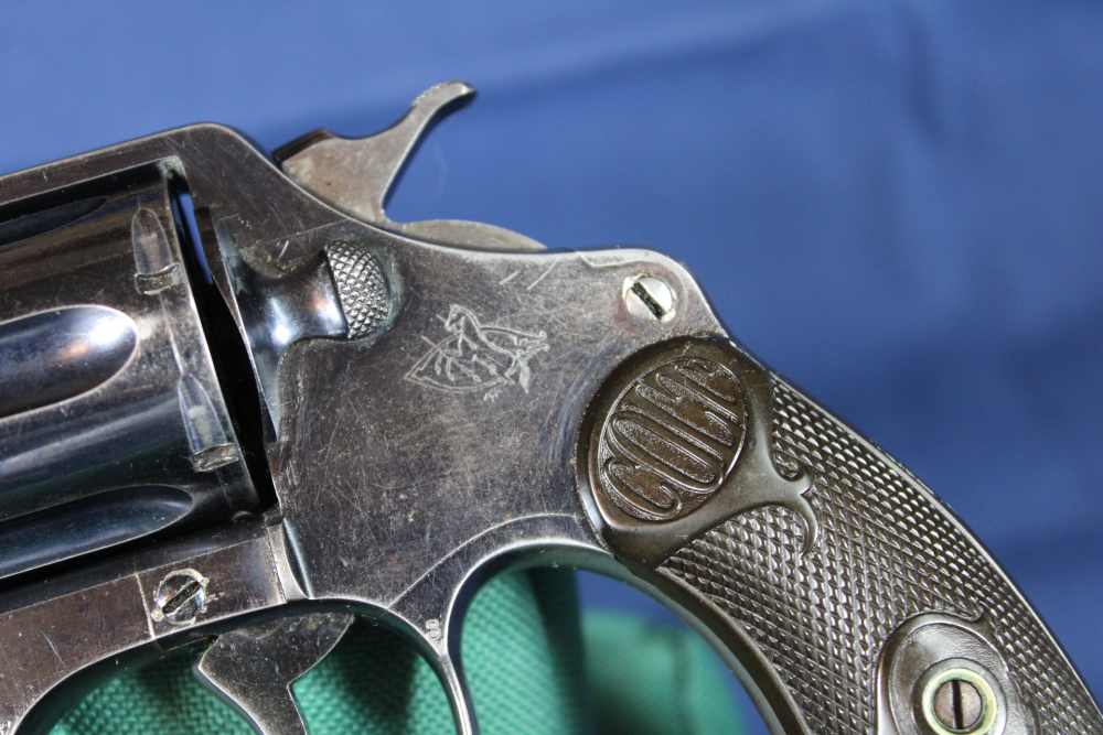 Colt Police Positive 38, 4 inch barrel, blue, made 1909, C&R-img-2
