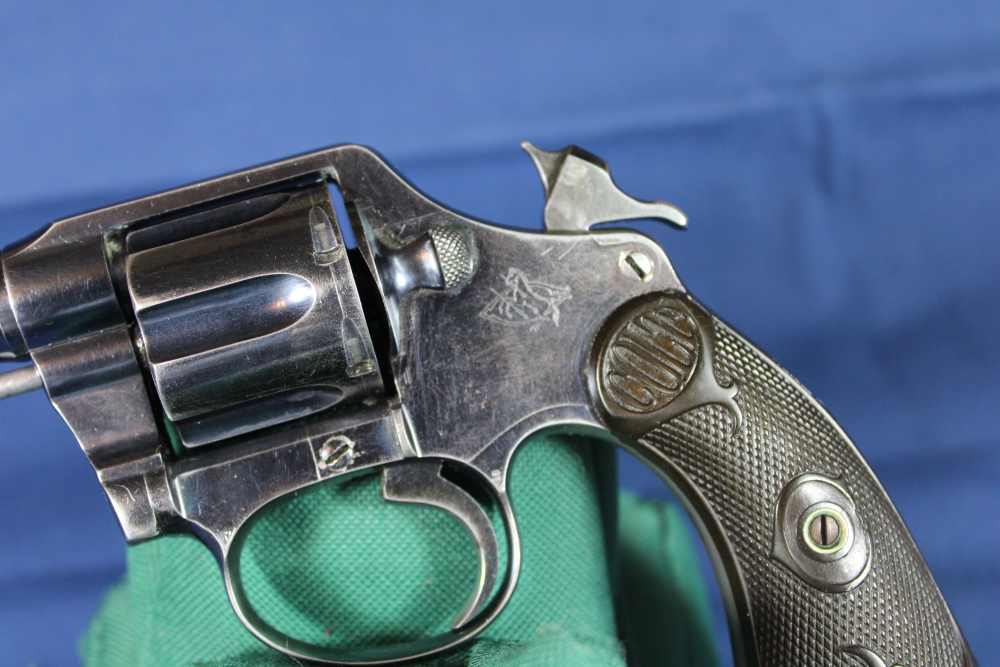 Colt Police Positive 38, 4 inch barrel, blue, made 1909, C&R-img-5