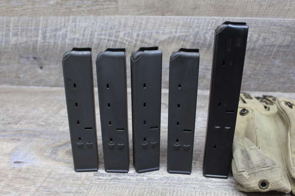 1976 Israel 5 Mag pouch & 4-25 rd Mags 1-32 rd mag Uzi 9mm-img-7