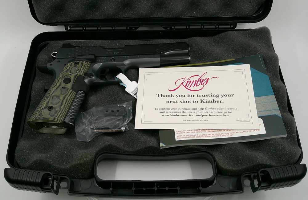 Kimber KHX Custom 1911 .45 ACP 5” 8+1 Laser Equipped Grips-img-8