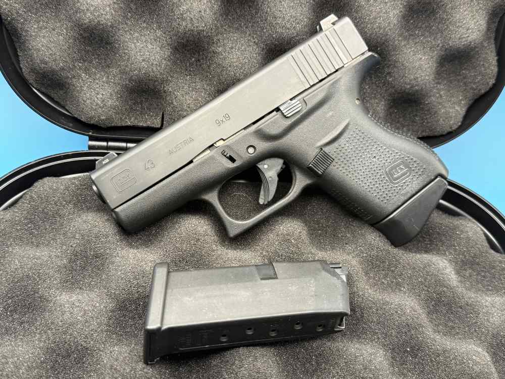 Glock 43 9mm Slimline Subcompact G43 Police Trade In GNS-img-0