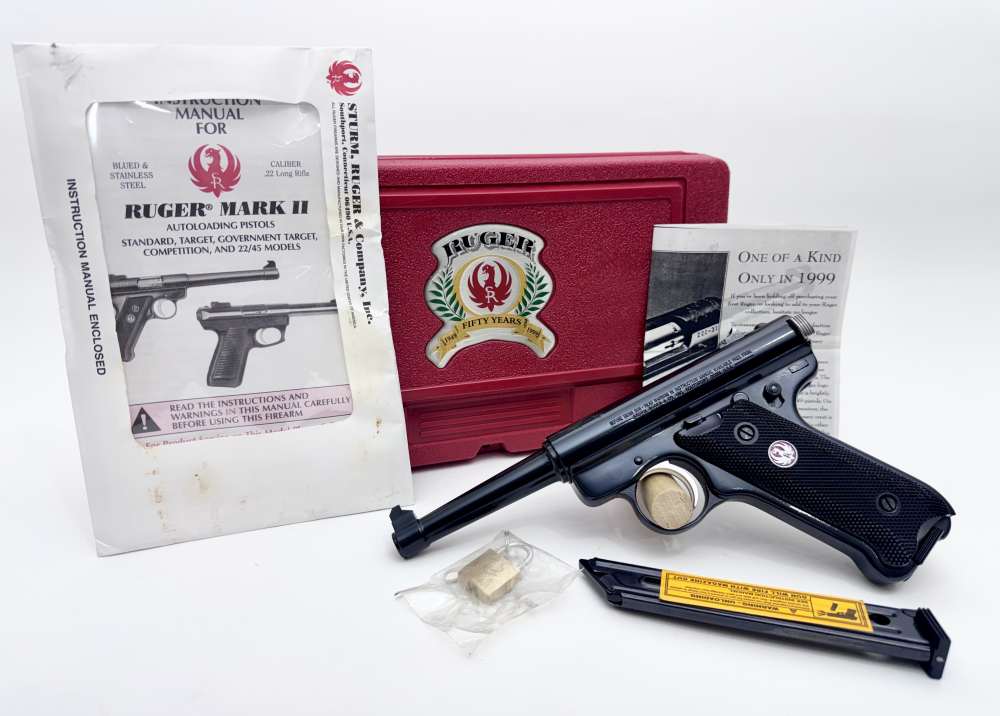 Ruger MK-II 50th Anniversary Model .22LR w/ Case-img-0