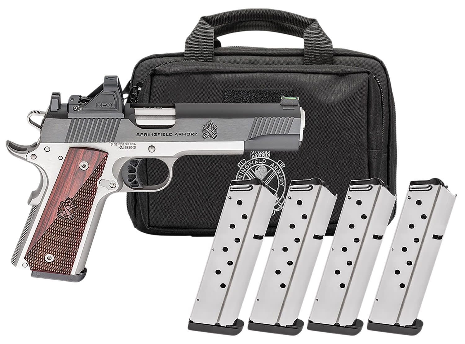 Springfield 1911 Ronin AOS Gear Pac 9mm Luger Pistol 5 Stainless PX9119LAOS-img-0