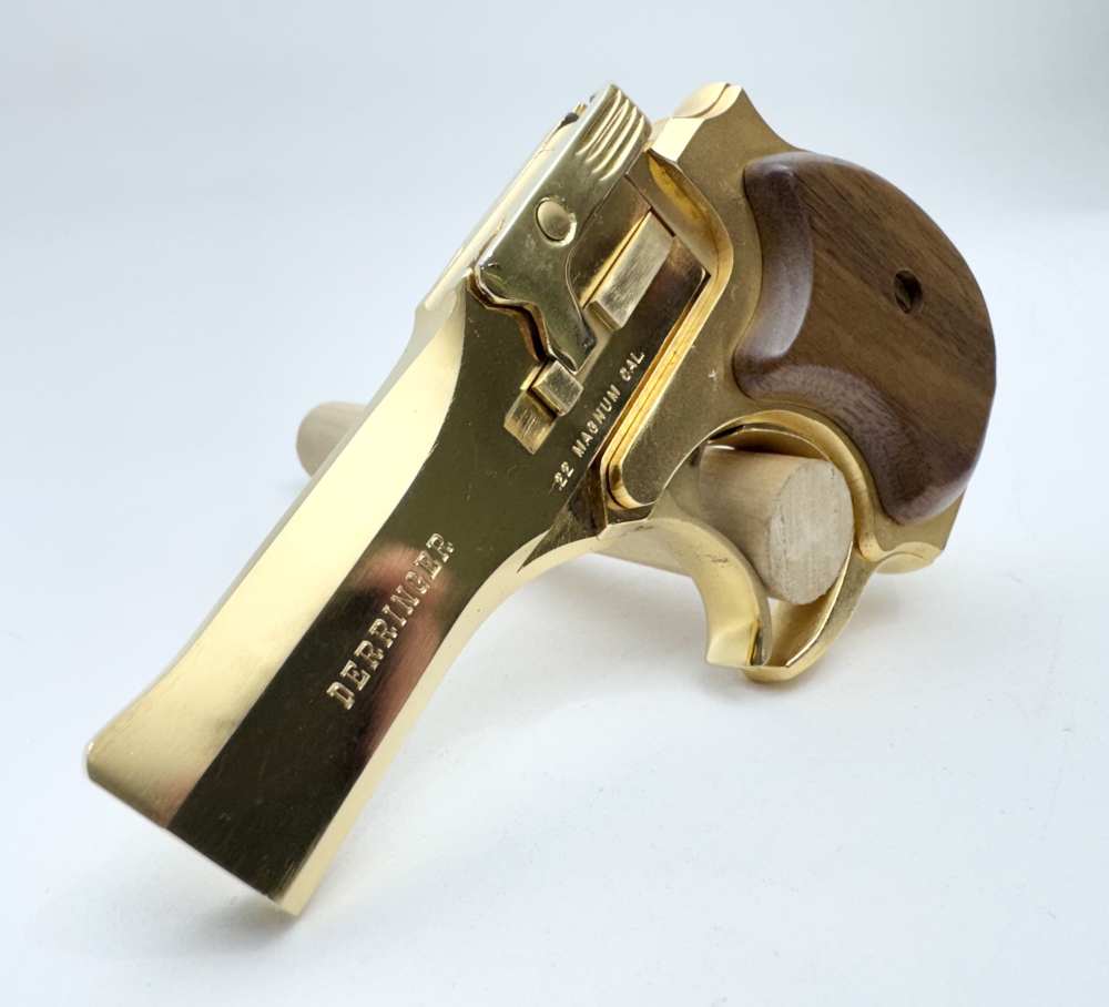 High Standard Gold Edition Derringer .22Mag w/ Factory Case -img-3