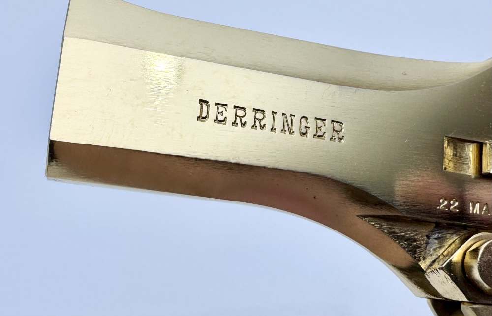 High Standard Gold Edition Derringer .22Mag w/ Factory Case -img-15