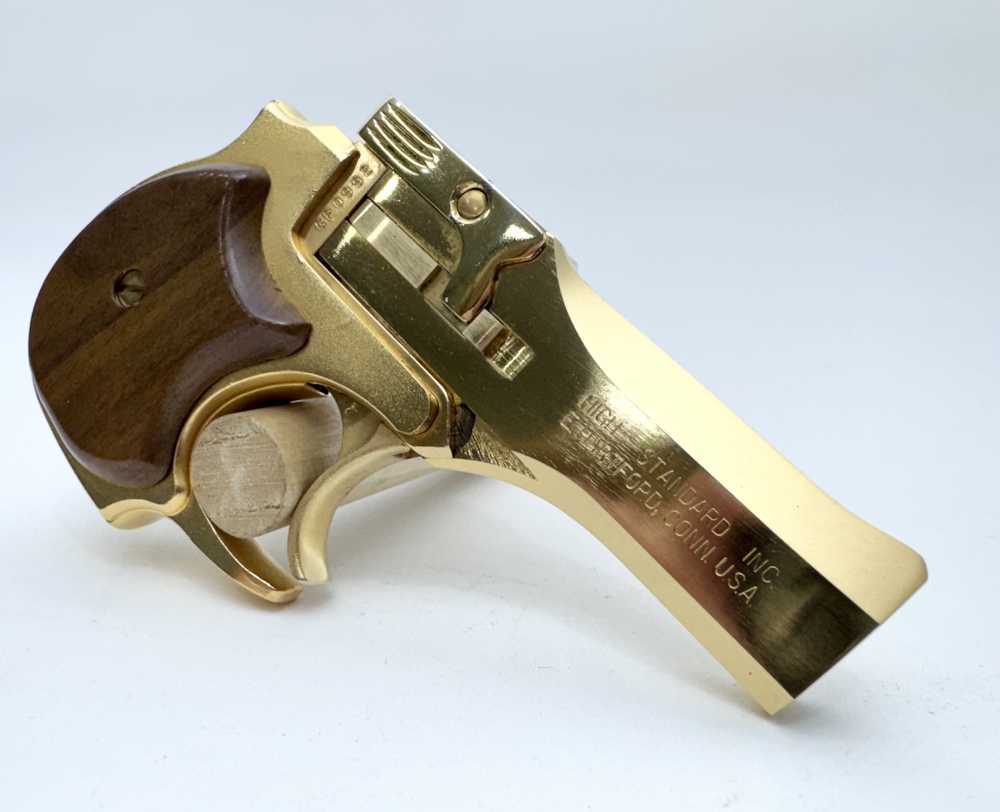 High Standard Gold Edition Derringer .22Mag w/ Factory Case -img-7
