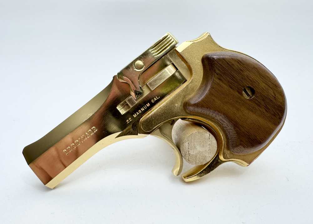 High Standard Gold Edition Derringer .22Mag w/ Factory Case -img-1