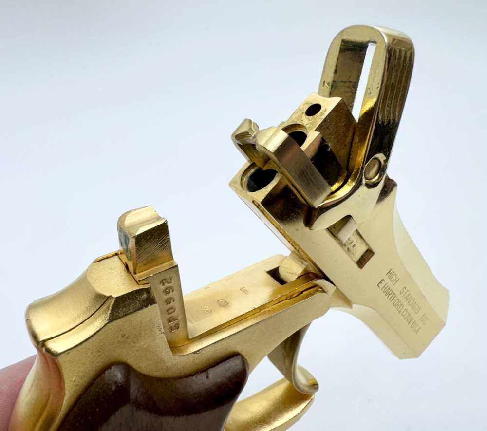 High Standard Gold Edition Derringer .22Mag w/ Factory Case -img-11