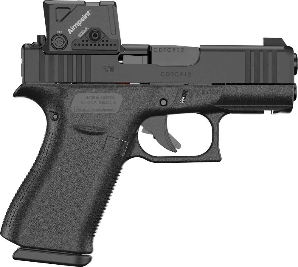 Glock 43X MOS8 Aimpoint COA 9MM 3.41" 10-RD Semi-Auto Pistol-img-0