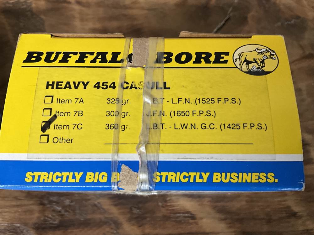 Buffalo Bore 454 Heavy Casull 360 325 300 grain 3 full Boxes-img-3