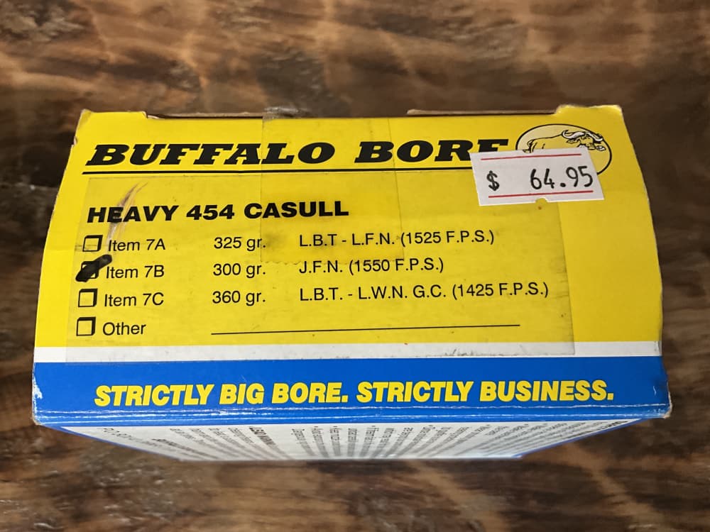 Buffalo Bore 454 Heavy Casull 360 325 300 grain 3 full Boxes-img-2
