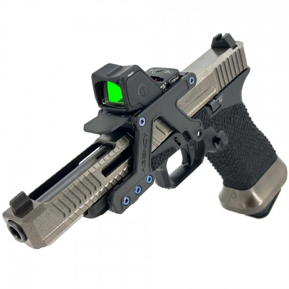 Agency Arms Glock 17L Gen 3 - 6" Ported Barrel (9mm) RMR HD - Silver/Black-img-2